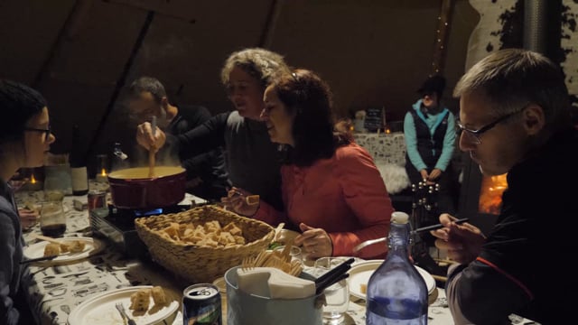 Snowshoe to Cheese Fondue