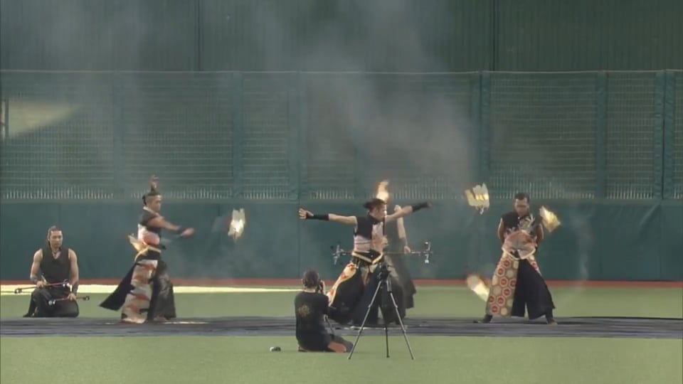 【試合前】雷光炎舞 「かぐづち-KAGUZUCHI-」 が圧巻のパフォーマンスを披露!! 2017/7/21 L-F