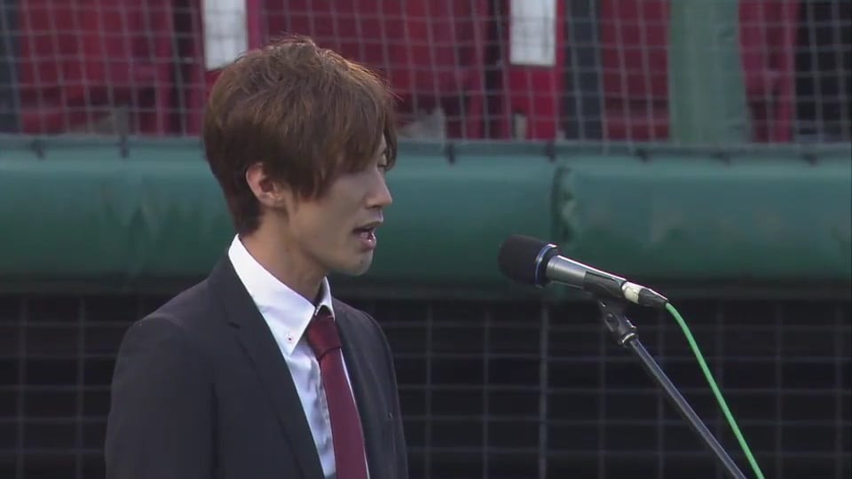 【試合前】アーティスト・伊東洋平さんが国歌斉唱 2017/7/21 E-Bs