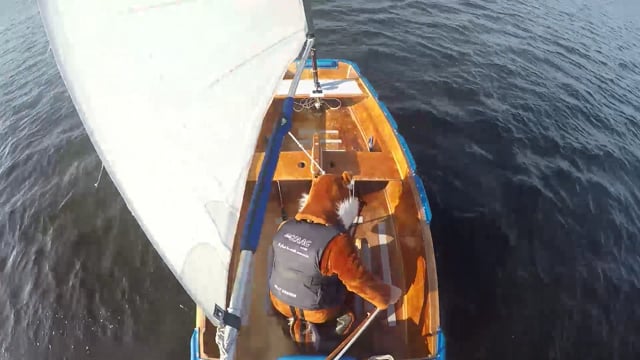 Nibble exercise 8: Sitting bowward at jibe