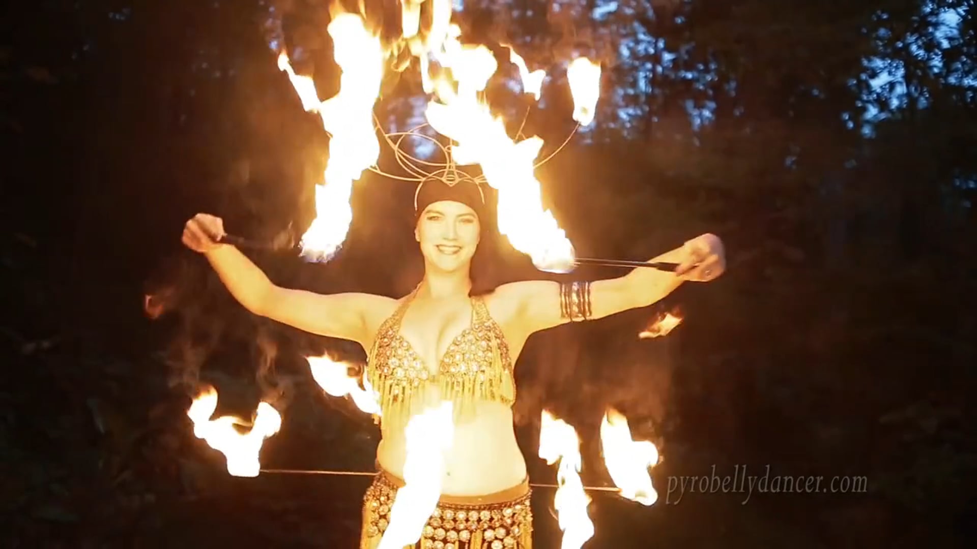 Promotional video thumbnail 2 for Pyro Bellydancer
