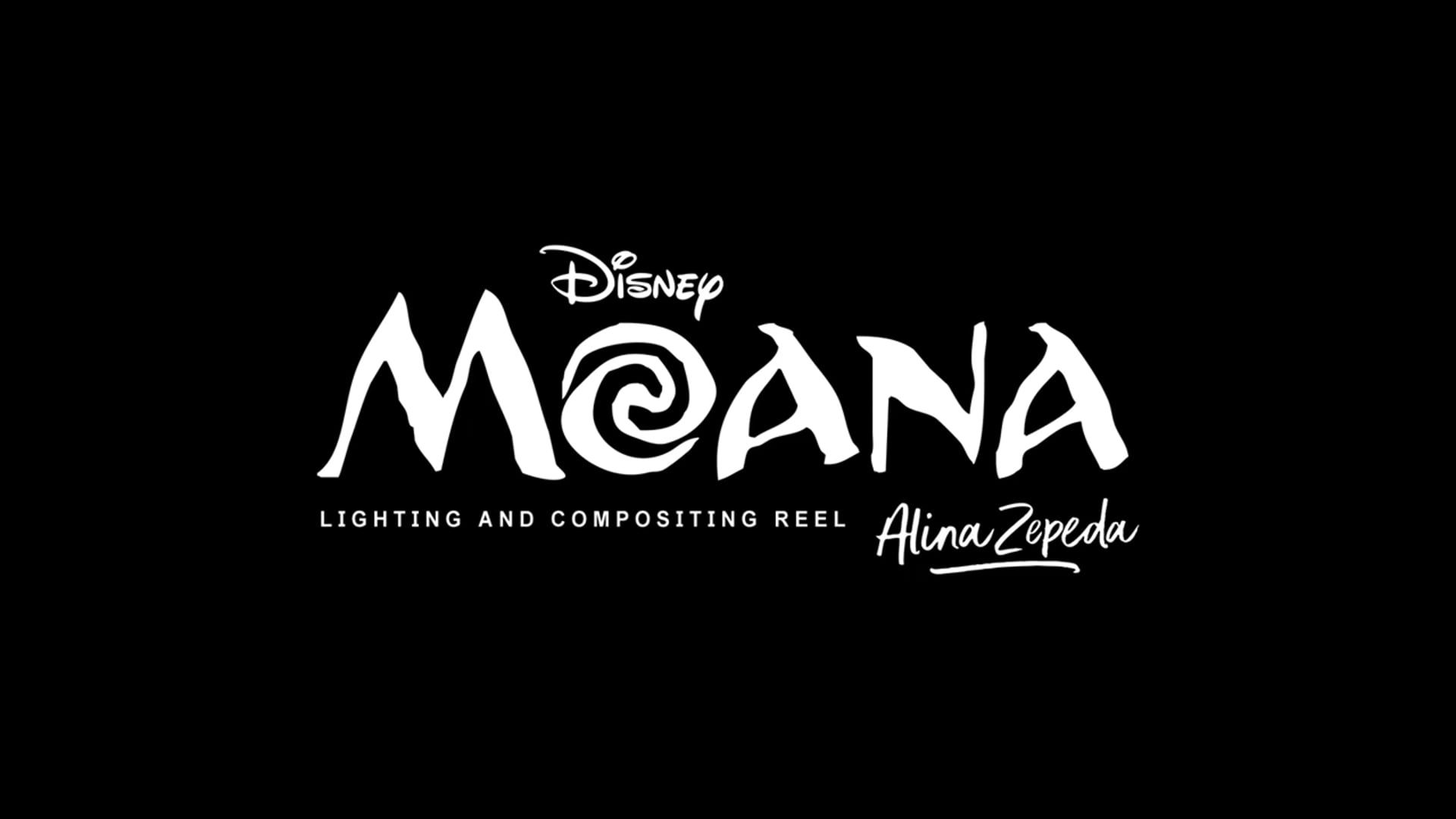 Moana Lighting and Compositing Reel