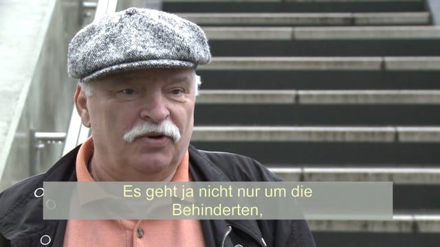 „Weg mit den Barrieren!“: Barrierefreiheit im Verkehr (UT)