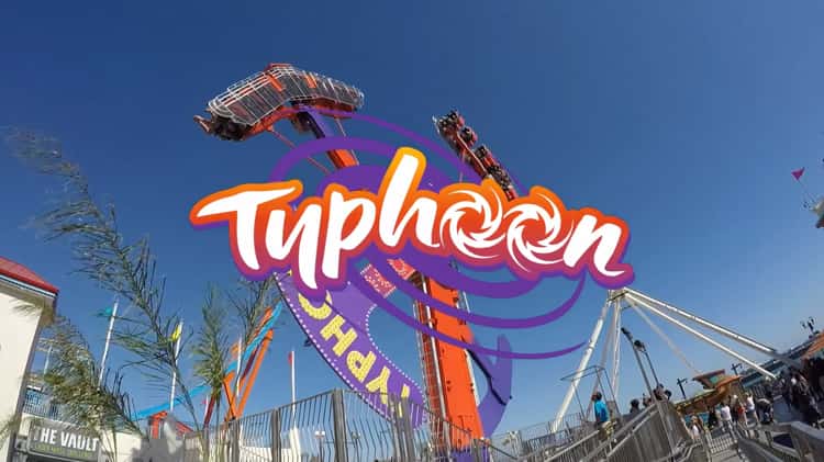 Typhoon NEW Ride for 2017 at Santa Cruz Beach Boardwalk Social Media Video