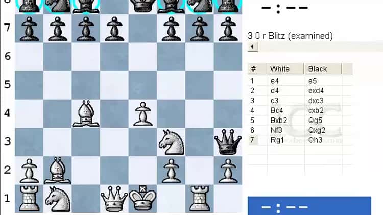 Slow Chess Blitz, a free chess program
