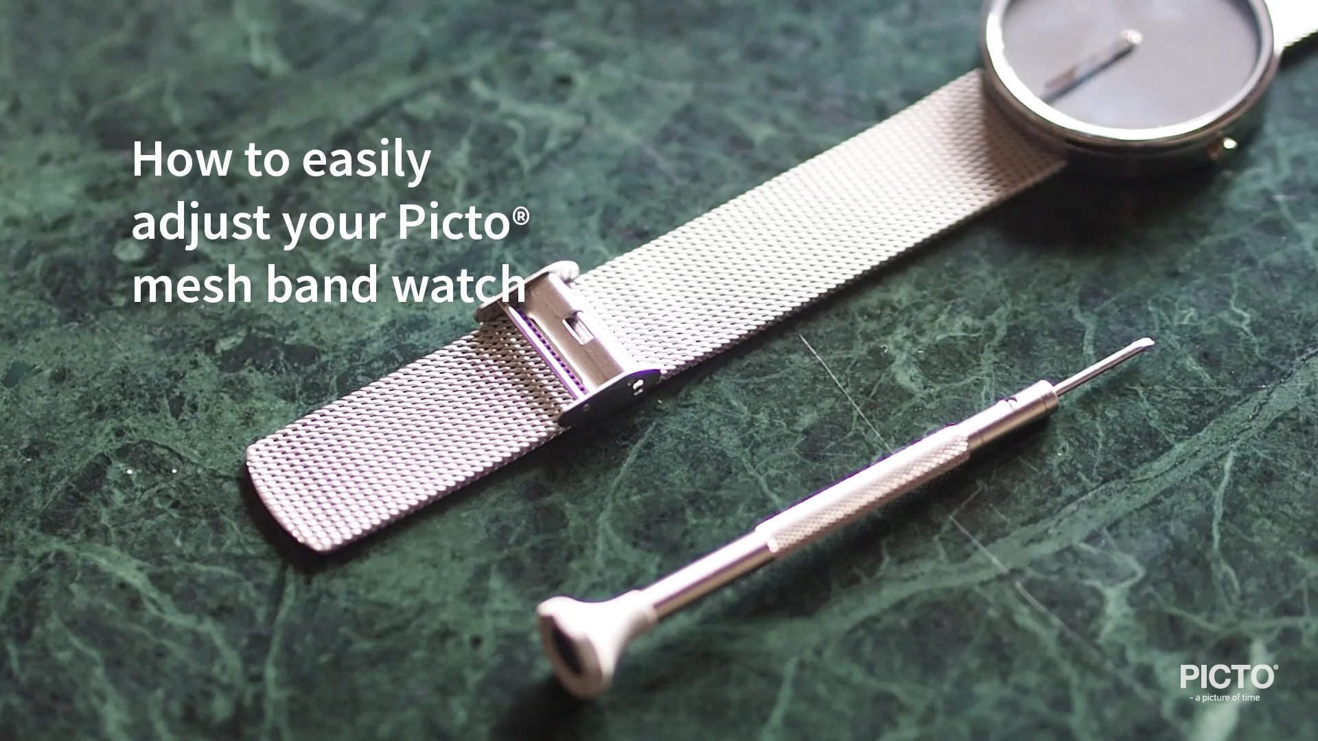 How to adjust your watch strap - Mesh Strap