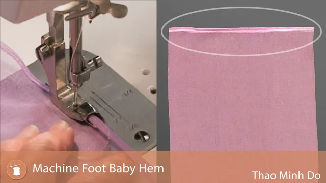 How To Sew A Rolled Hem Finish By Hand And By Machine (Sheer