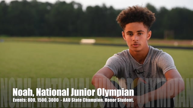 Noah Gipson, National Junior Olympian, Blue Lightning Track Club