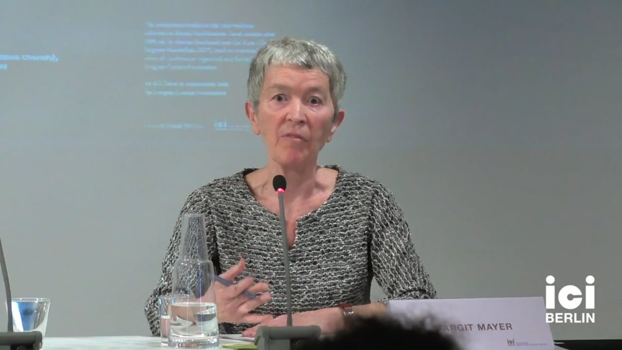 Discussion with Margit Mayer