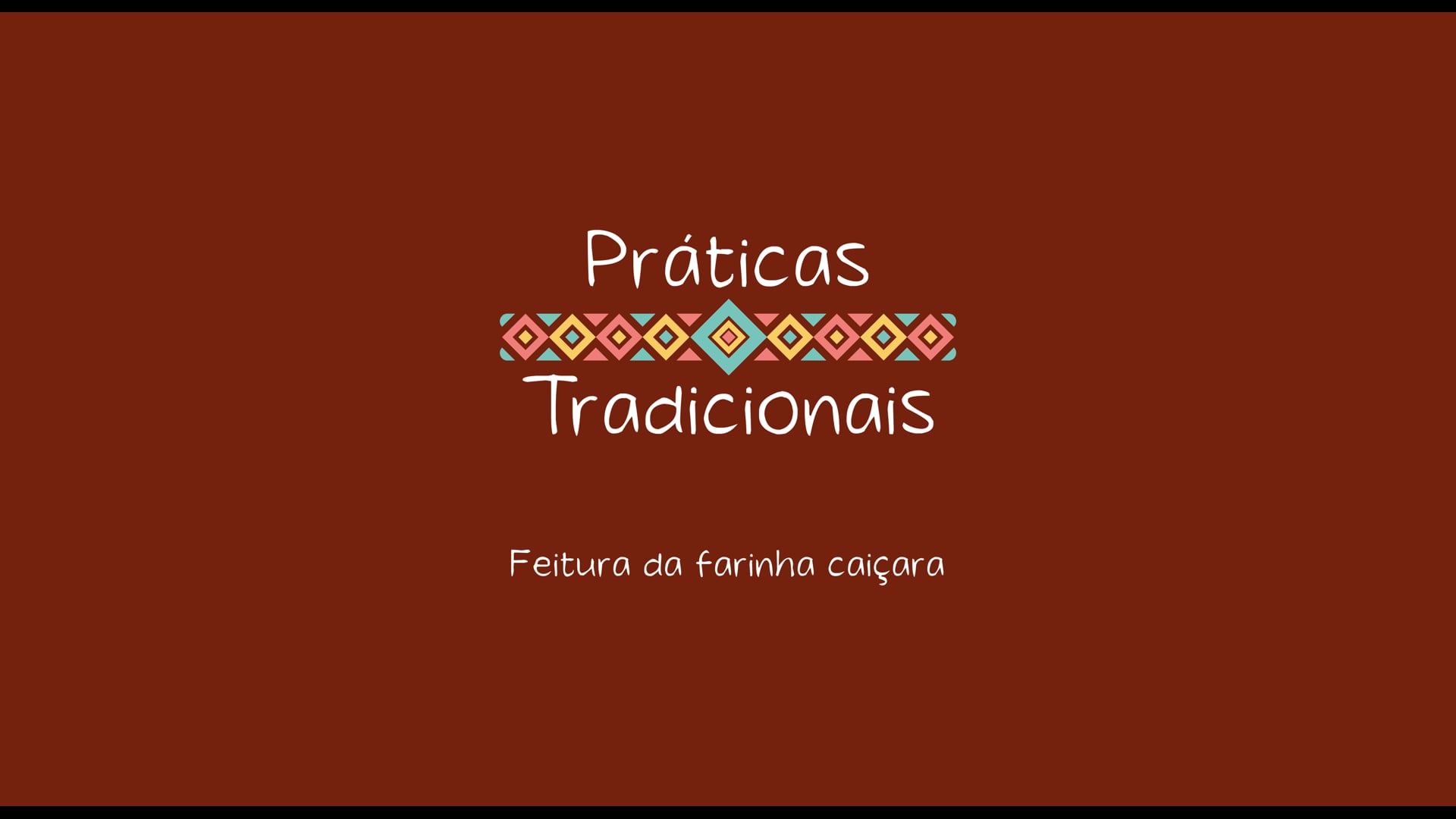 Práticas Tradicionais FCT - Feitura da Farinha Caiçara - Praia Grande da Cajaíba
