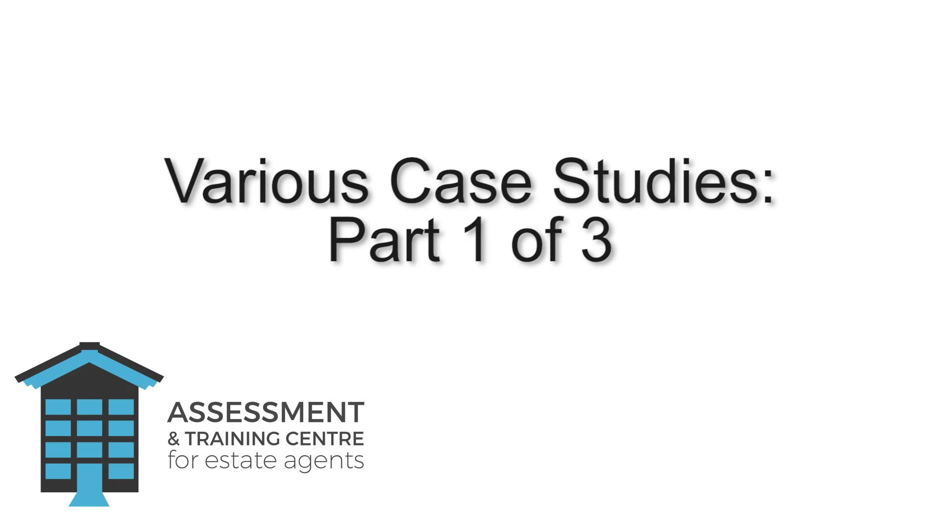 Various Case Studies - Part 1 of 3 on Vimeo