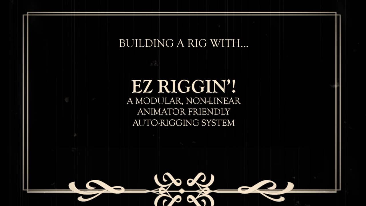 EZ Riggin'! A Modular Non-linear Auto Rigging and Animation System on Vimeo