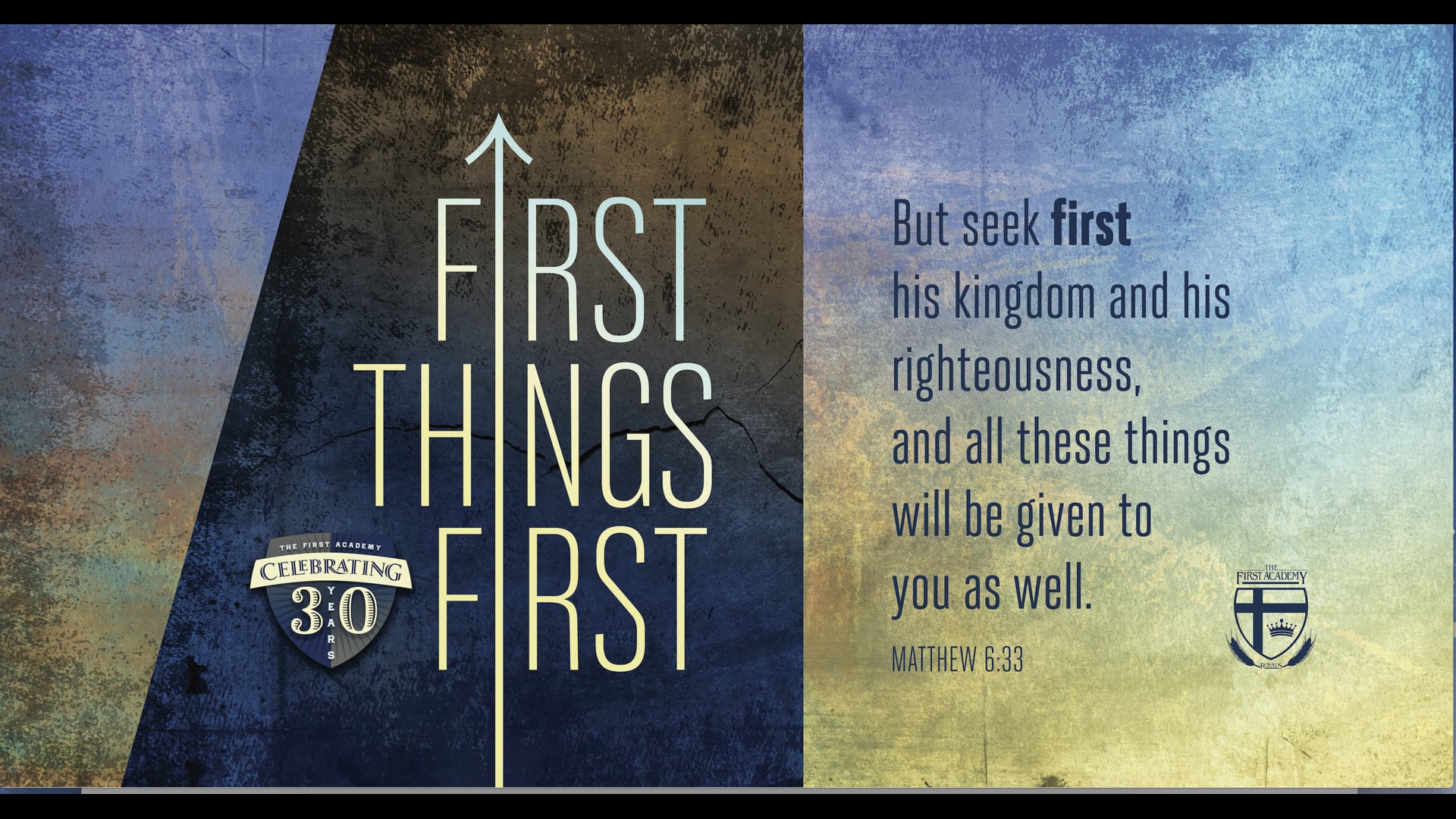First Things First