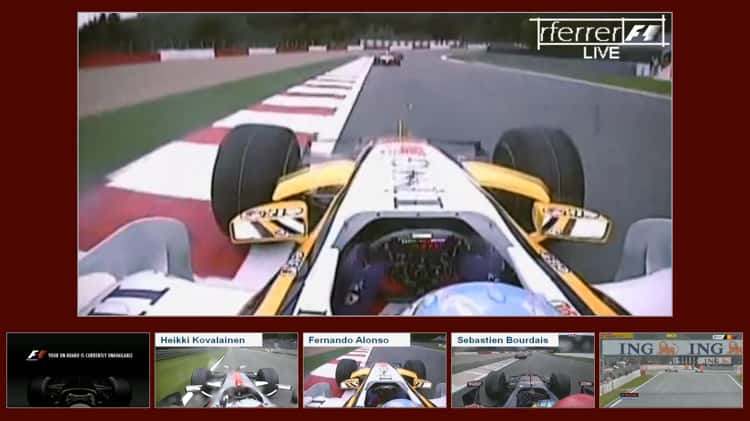 F1 Onboard F1 2008 R13 Last laps Belgian Grand Prix Onboard Mix