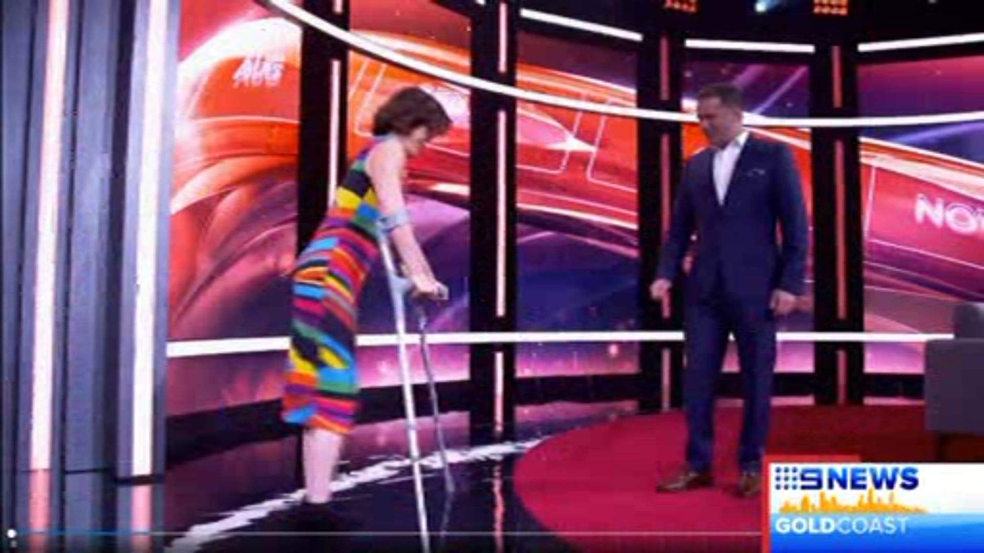 Emma Henderson walks Nine News