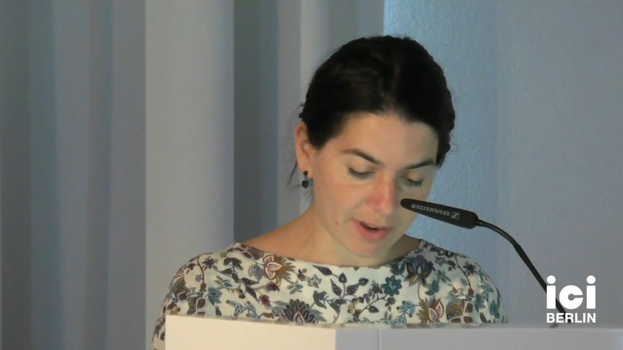 Talk by Mirjam Brusius (Panel I)