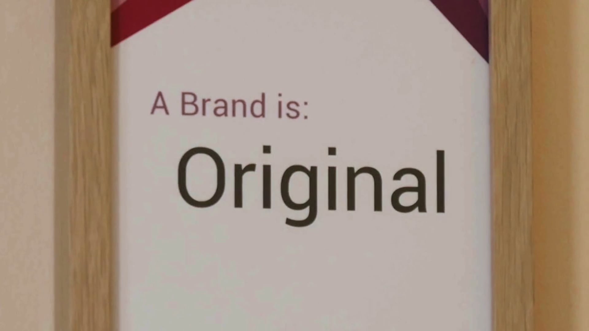 #4. A Brand is: Original