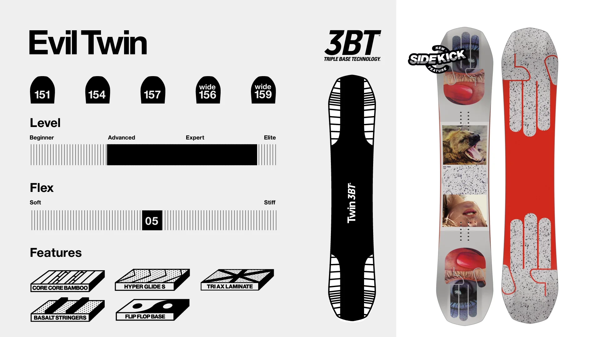 Bataleon Evil Twin Snowboard 2018 | evo