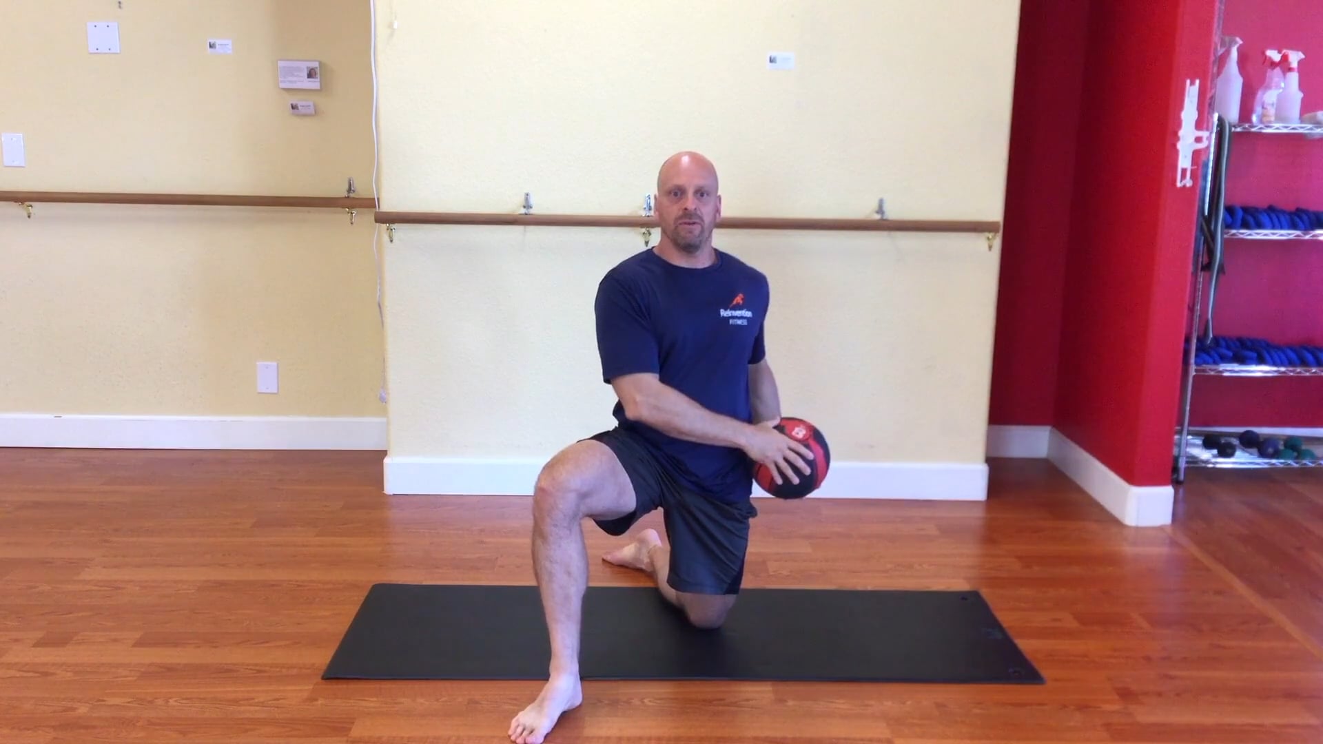 Half Kneeling Med Ball Chop Core, Upper Body Strength, Movement on Vimeo