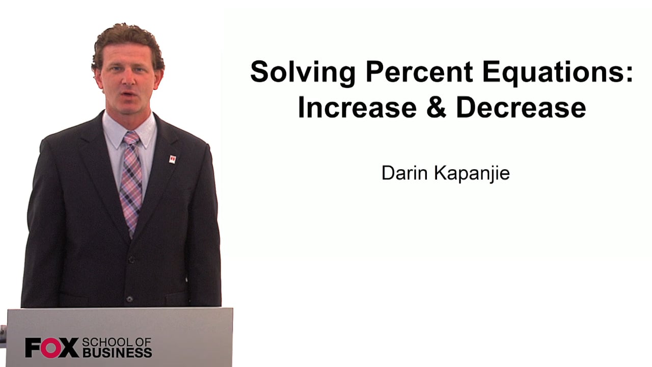 Login to view Solving Percent Equations: Increase & Decrease