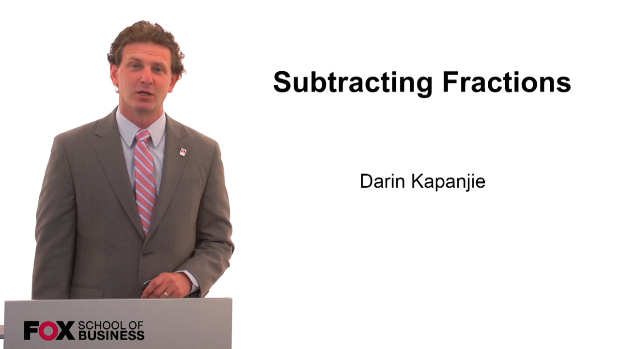 Subtracting Fractions