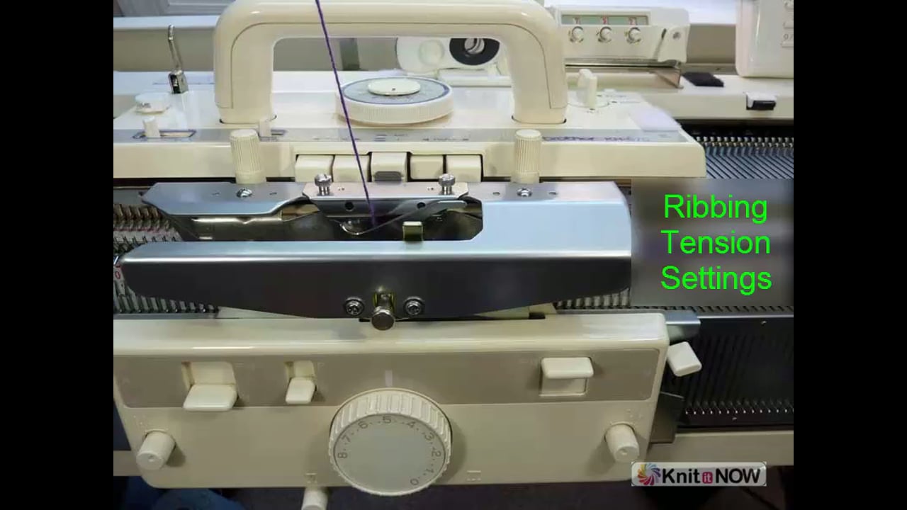 Matching Ribber and Main Bed Tension Machine Knitting Tutorial