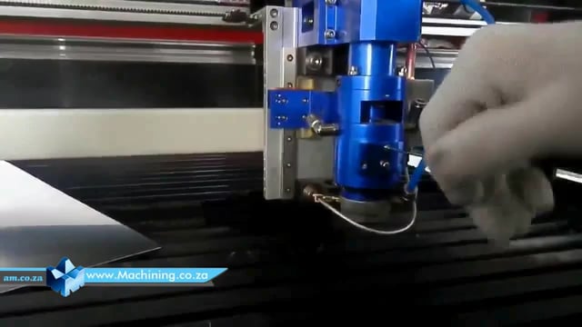 Machining Video: Factory Version of CO2 Metal Cutting Laser Alignment, Head Distance Adjustment and Cutting Test