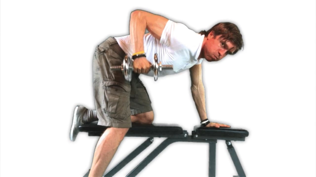 Kurzhantel Rudern einarmig (Latissimus Übung) on Vimeo