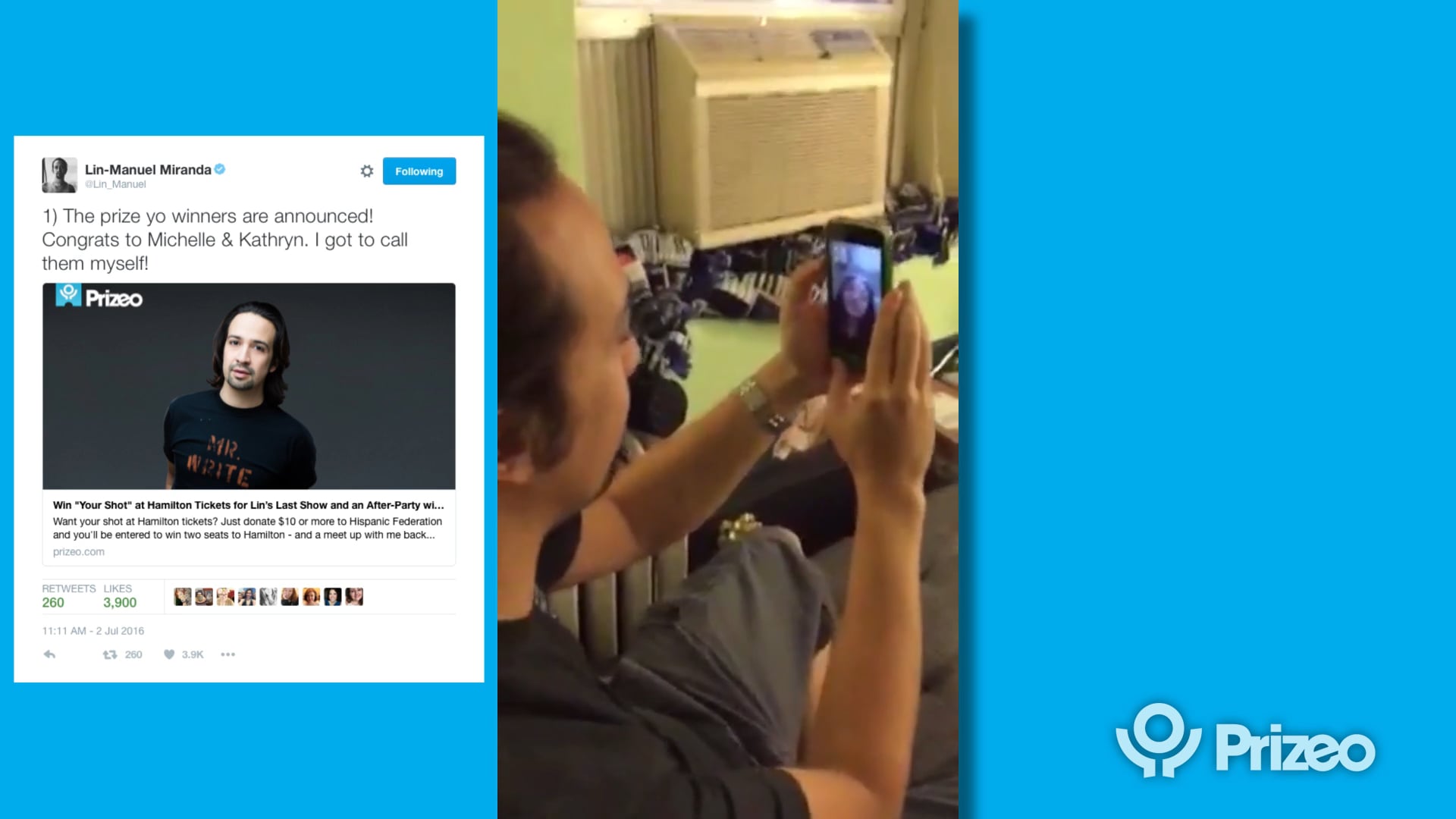 Lin-Manuel Miranda Calls Hamilton Winner