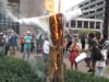 Nazi Effigy Burned & AntiFa Flag Raised in Minneapolis for Heather Heyer