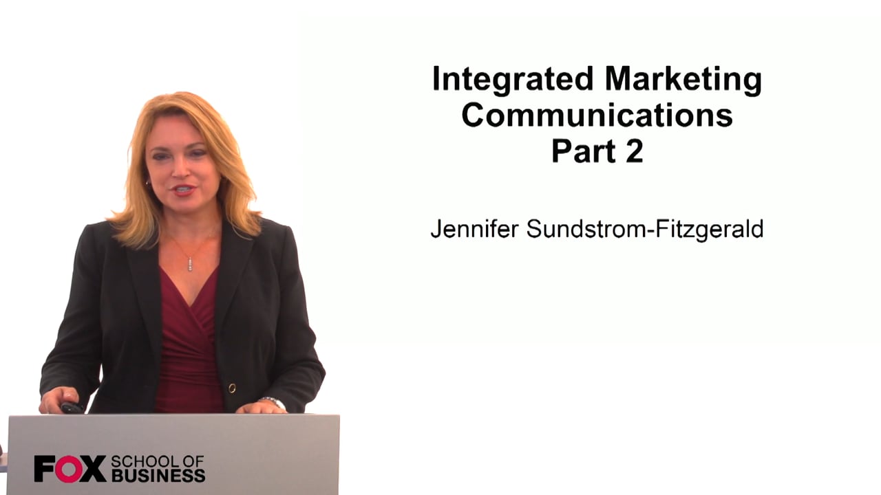 Integrated Marketing Communications Part 2