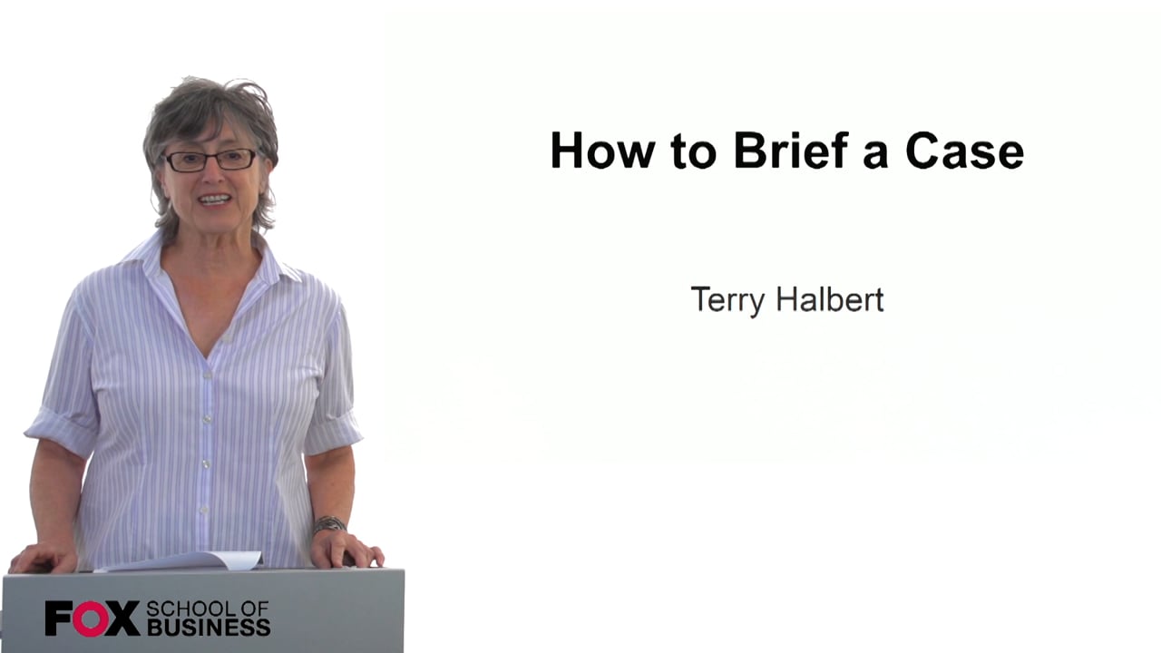 Login to view How to Brief a Case