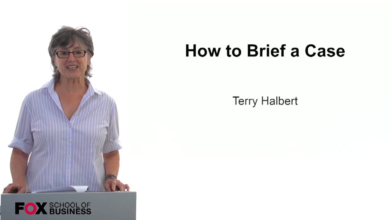 How to Brief a Case