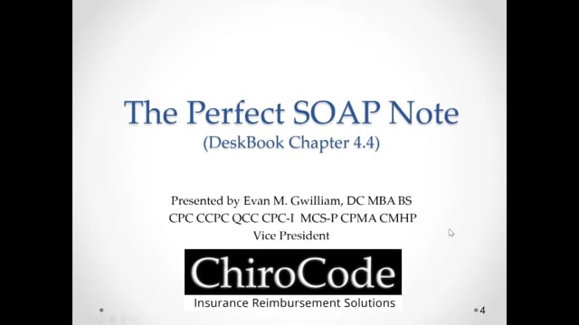 The Perfect Note with Dr. Evan M. Gwilliam from ChiroCode