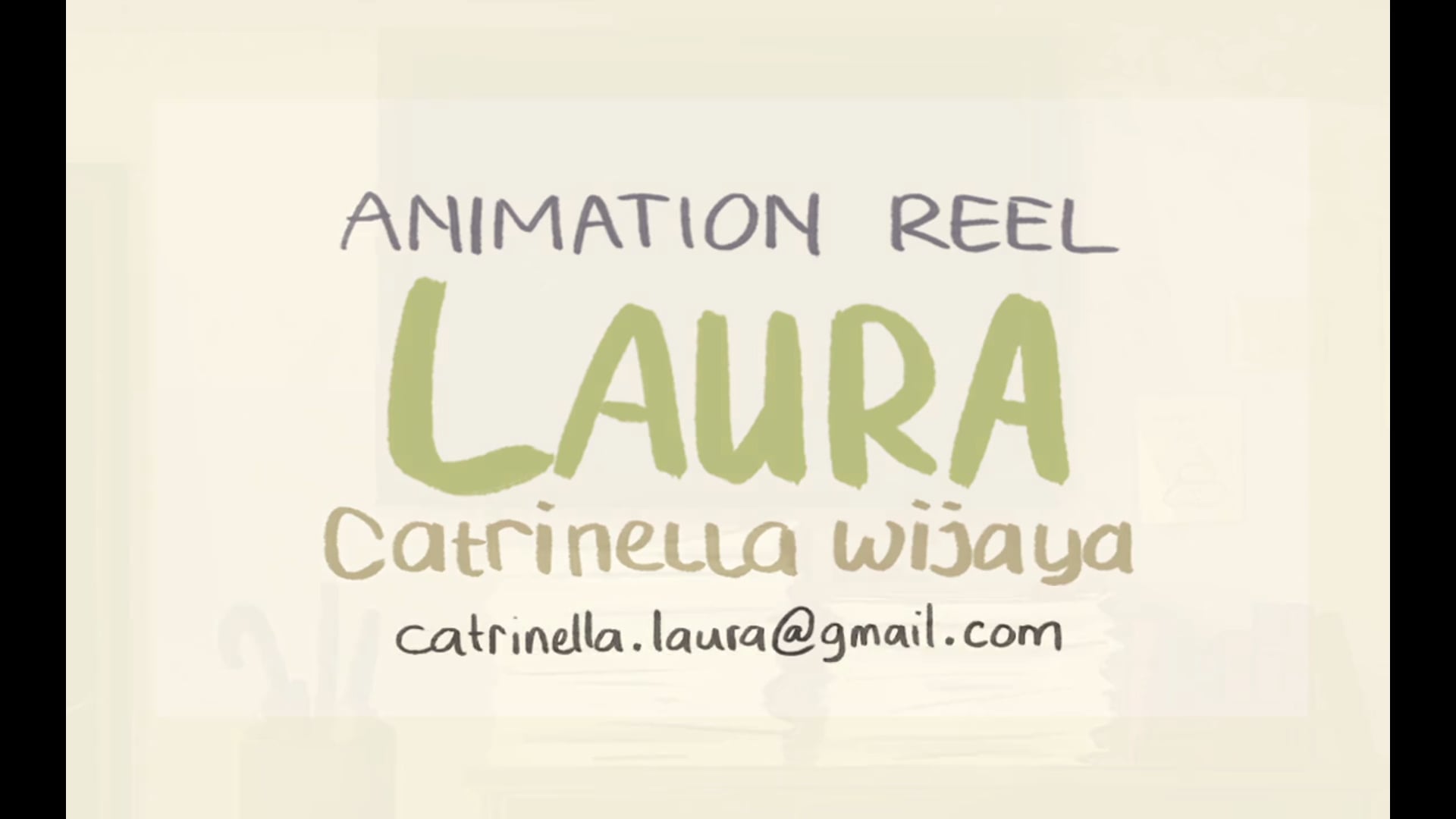 Laura Catrinella - 2D Animation Demoreel 2017