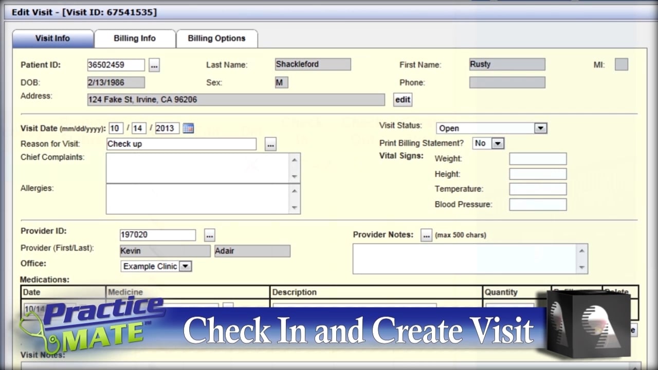 Practice Mate - Checking Patients In & Out in Practice Mate on Vimeo