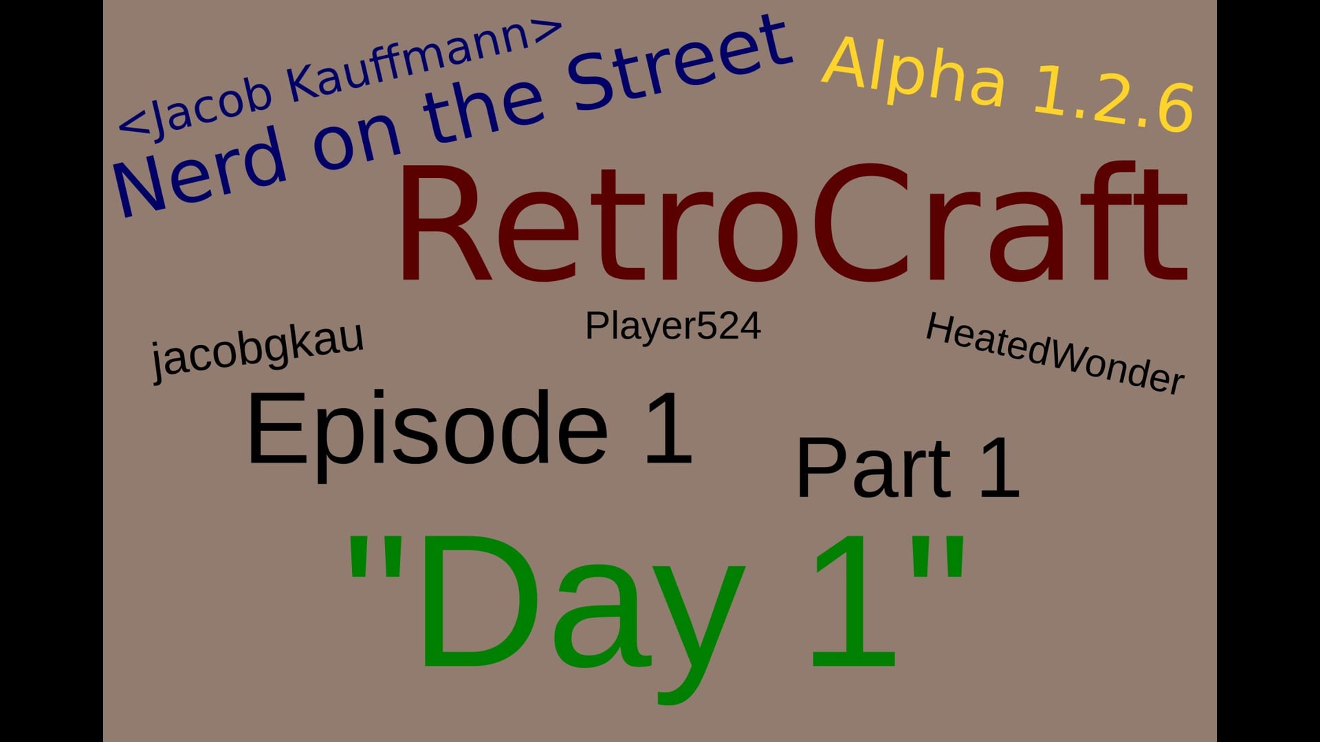 Day 1 -  RetroCraft