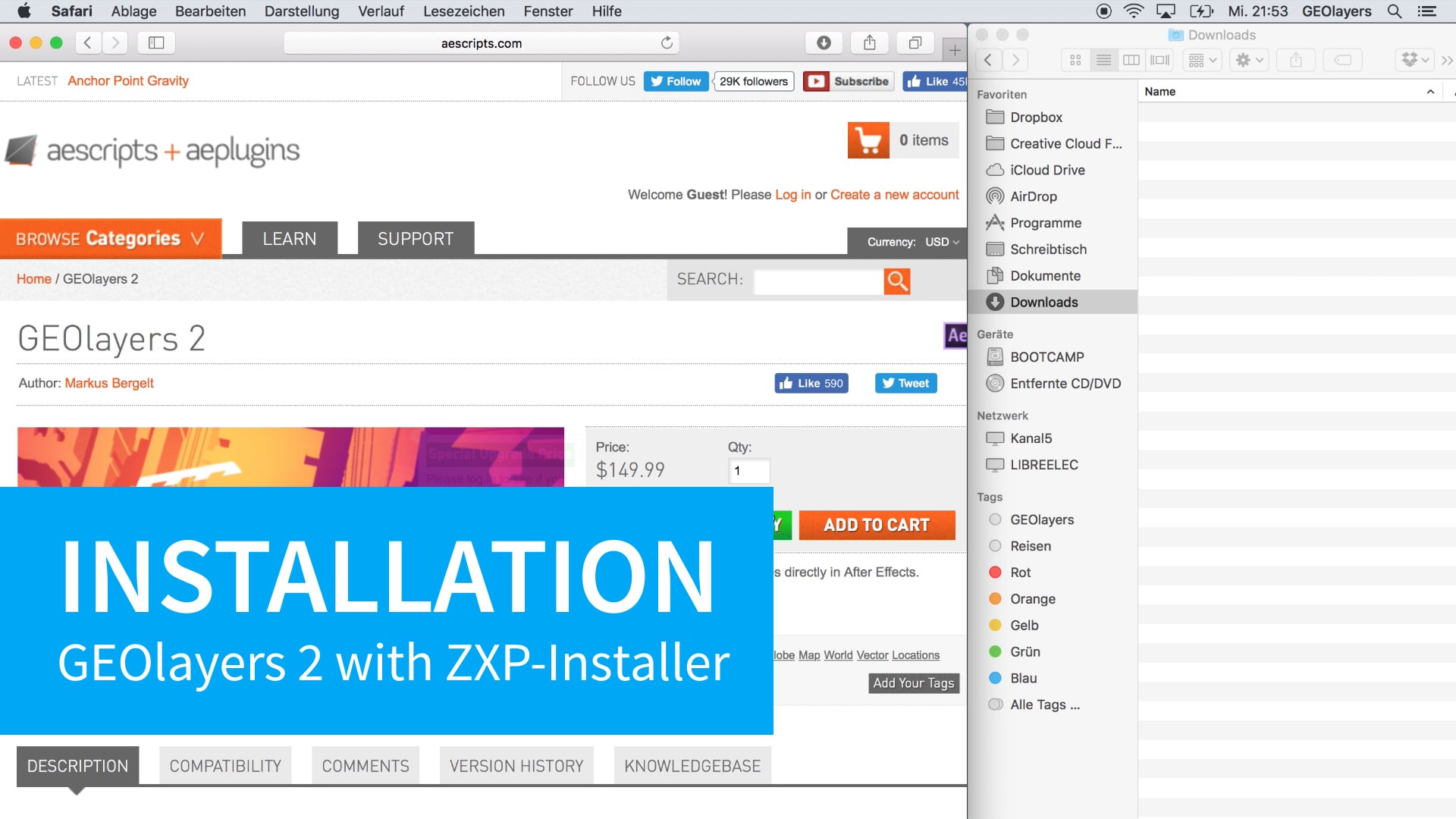 Download and install GEOlayers 2 with ZXP-Installer on Vimeo