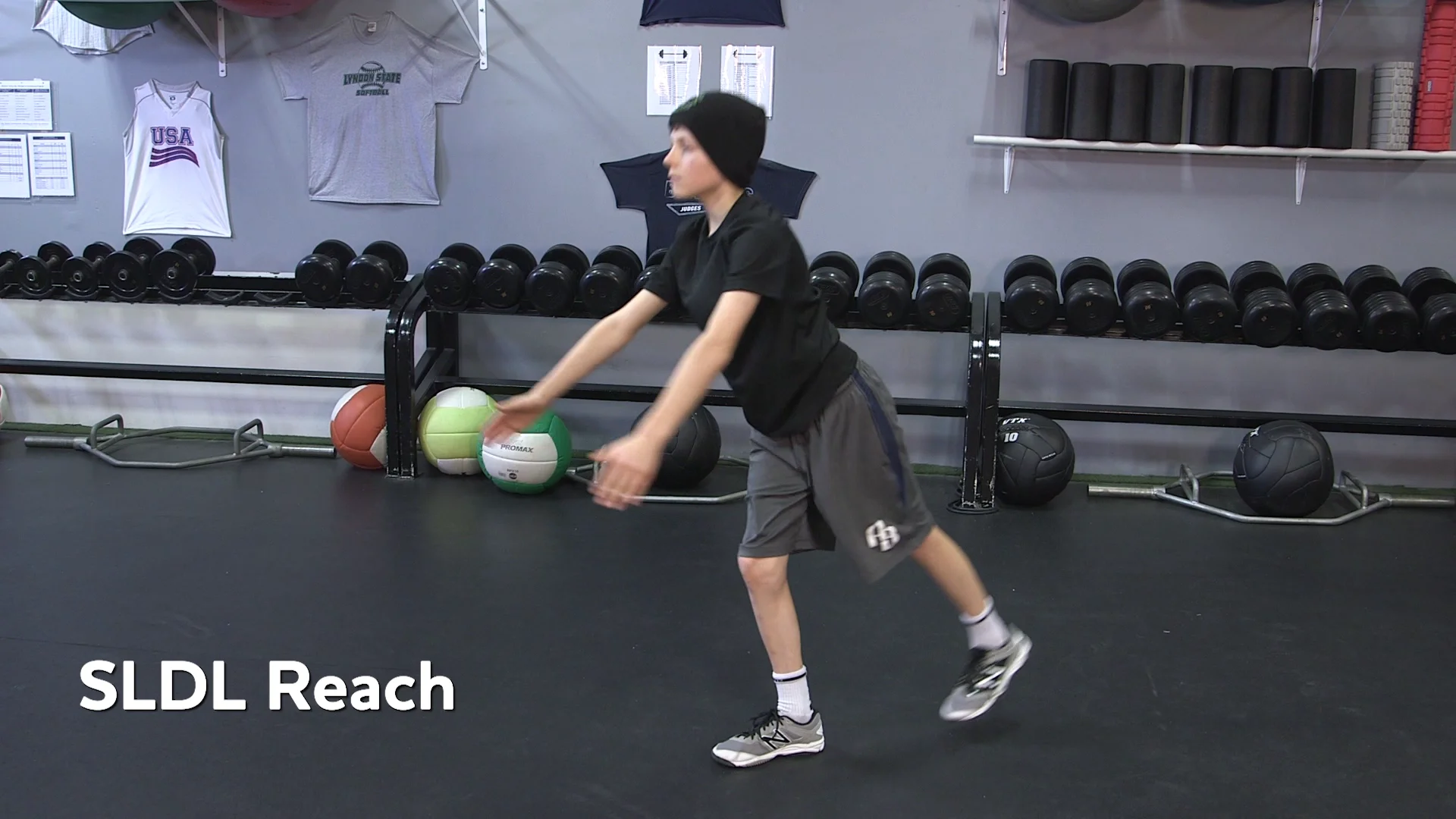 Baseball Strength Training Youth SLDL Reach or Bowler Reach Wasserman Strength