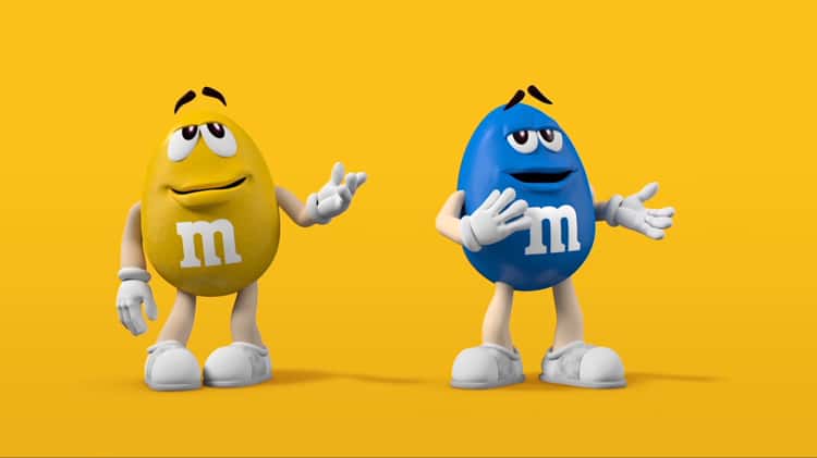 character blue m&m