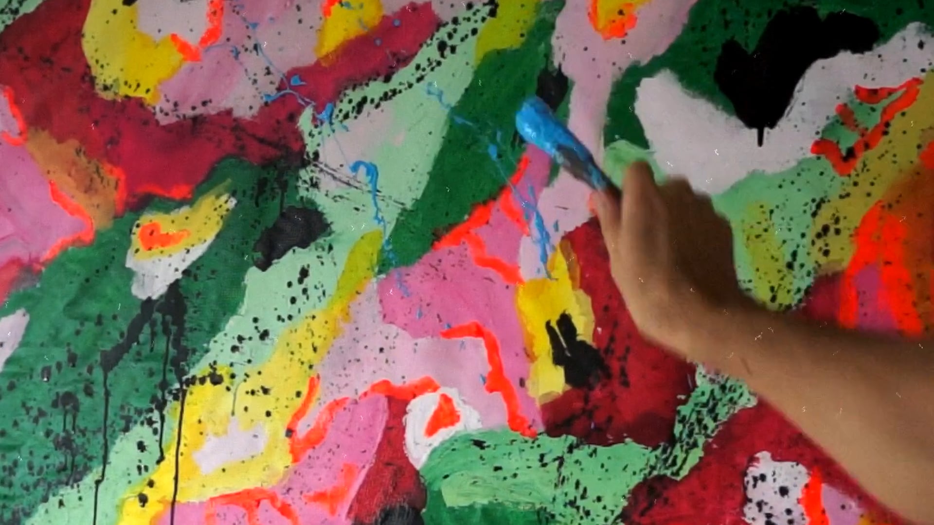 Making of the painting "Gardenia"