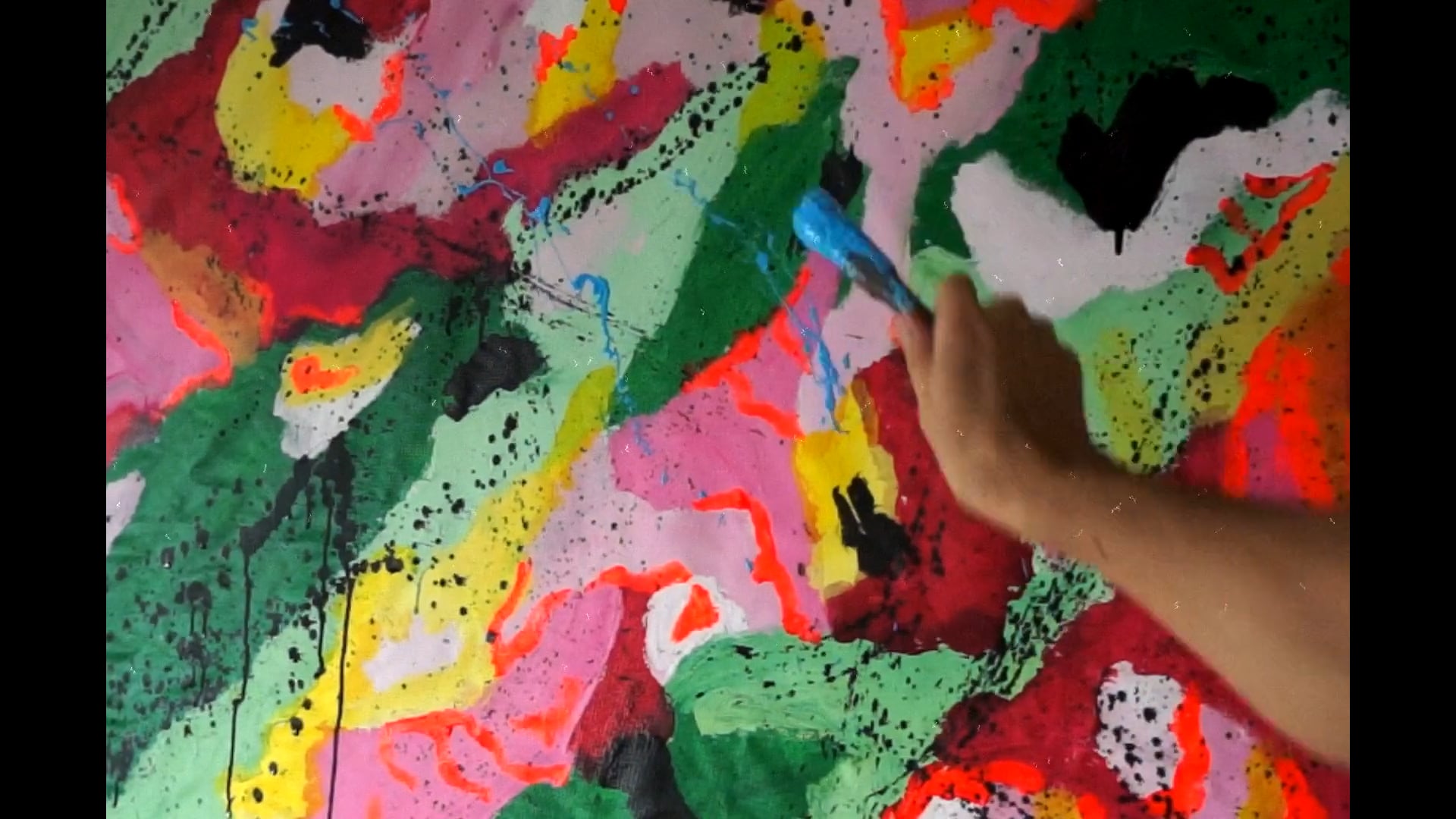 Making of the painting "Gardenia"