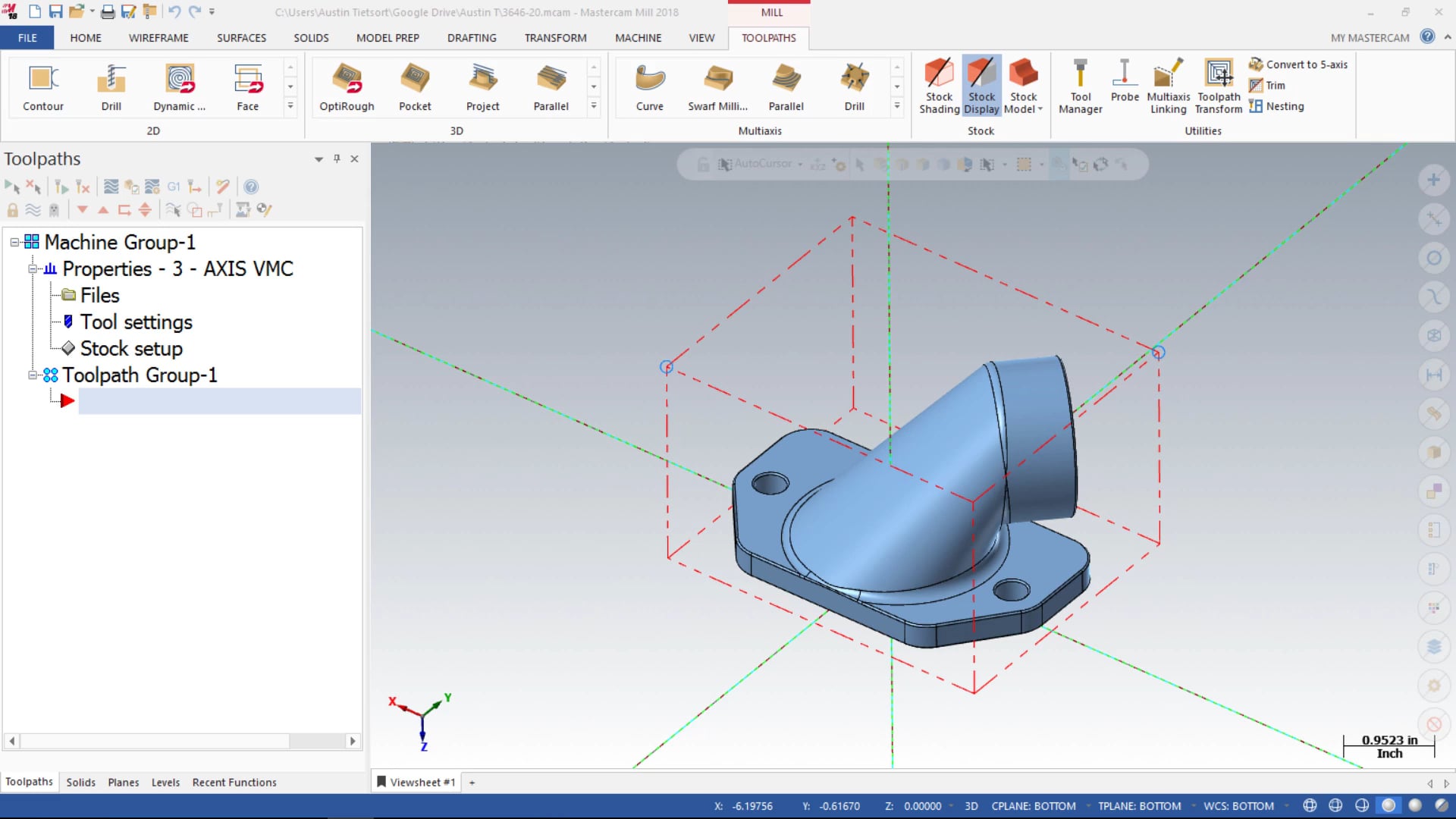 3D Mill Roughing Toolpaths