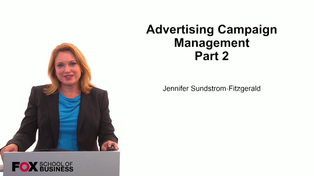 Login to view Advertising Campaign Management Part 2