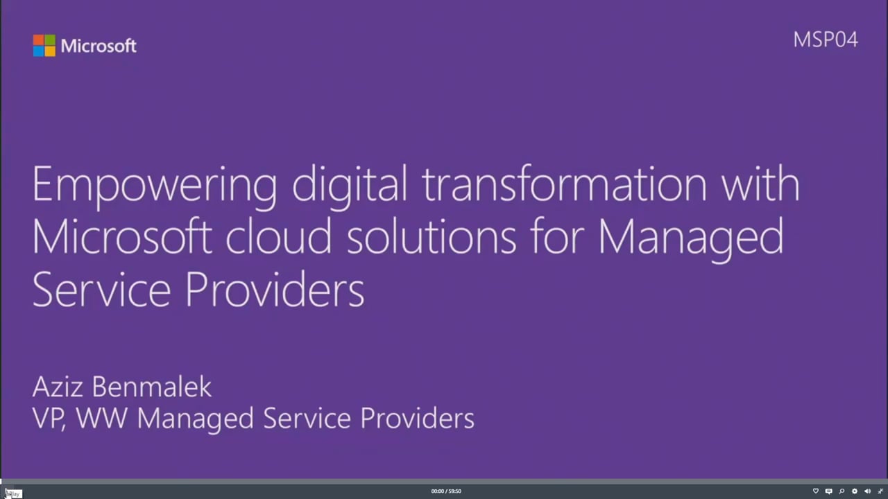 Application Migration Session