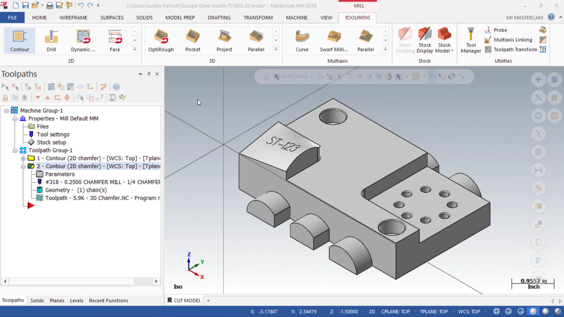 2D Mill Toolpaths