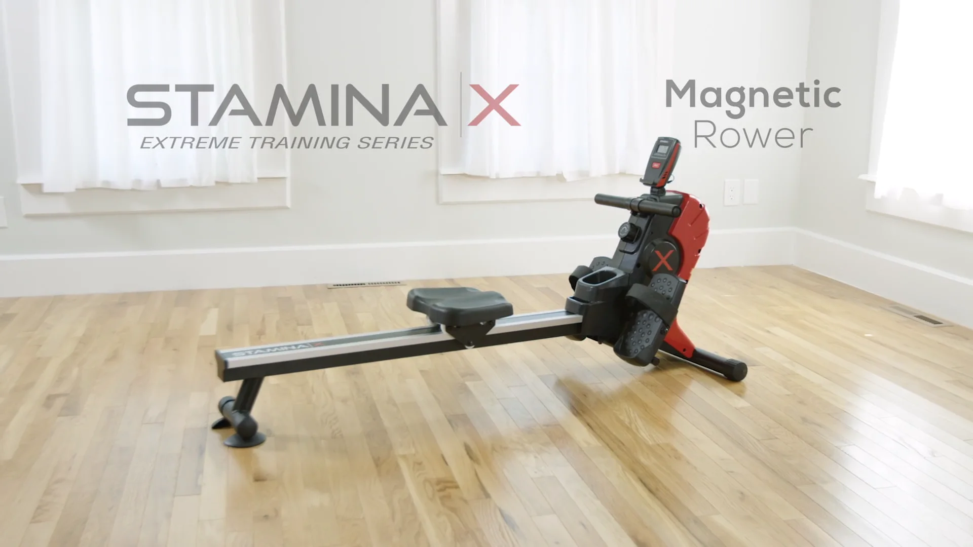 Stamina x magnetic rowing 2025 machine with electronic monitor