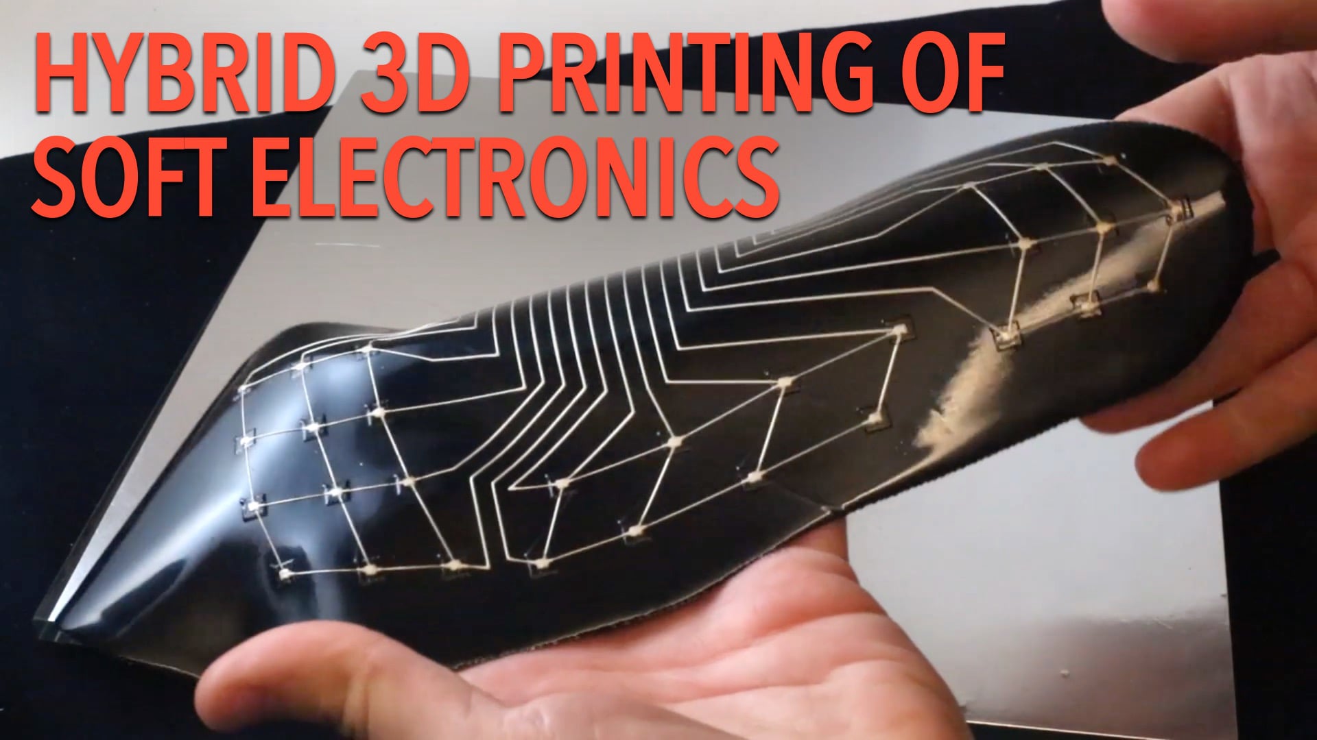 Hybrid 3D Printing of Soft Electronics