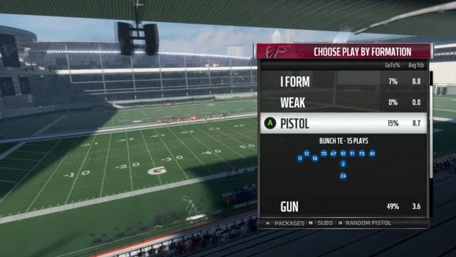 Madden Plays: Gun Stack Y Off Wk - Bench Switch