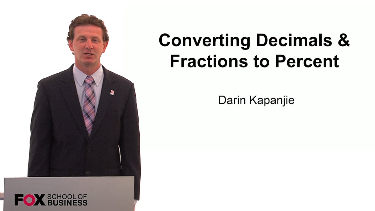 Converting Decimals & Fractions to Percent